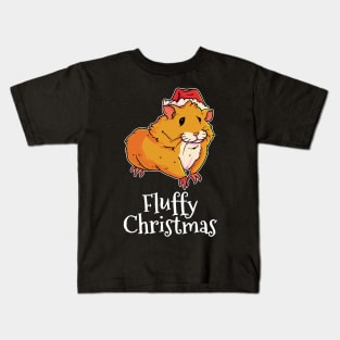 Fluffy Christmas Merry Christmas Hamster Kids T-Shirt